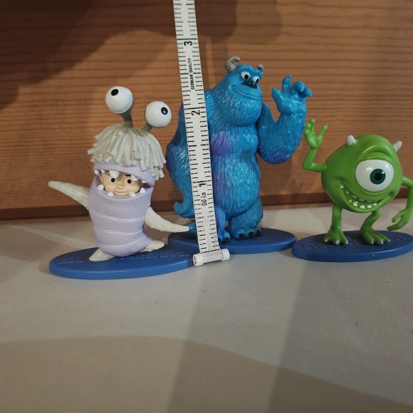 Disney Pixar Monsters Inc Sully Mike Boo Mattel PVC Cake Topper 3" Figures 3pcs - Picture 5 of 6